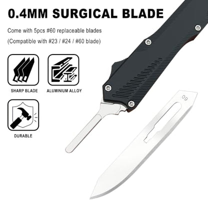 Retractable Scalpel Pocket Knife Mini Folding Utility Knife