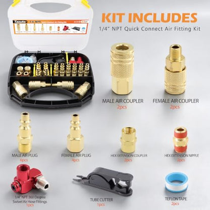 Air Compressor Quick Connect Fittings Kit