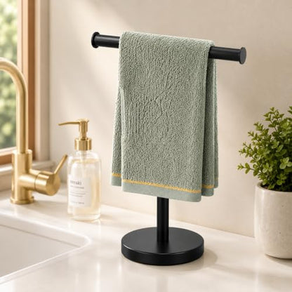 Hand Towel Holder (T-black-2 Pack)