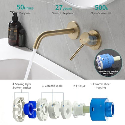 Wall Mount Bathroom Faucet