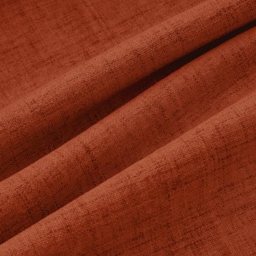 100% Blackout Linen Curtains 2 Panels Set for Bedroom Solid Luxury Decor Thermal Insulation Room Darkening Back Tab Rod Pocket Drapes for Living Room Nursery