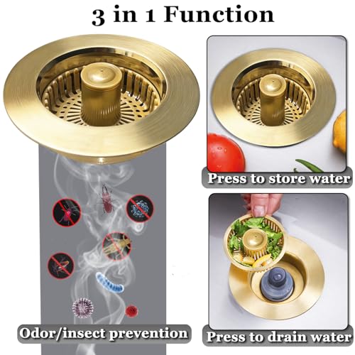 3 in 1 Kitchen Sink Stopper