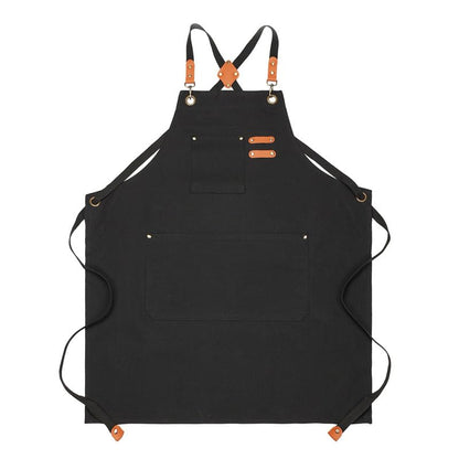 16oz Canvas Work Apron with Cross Back
