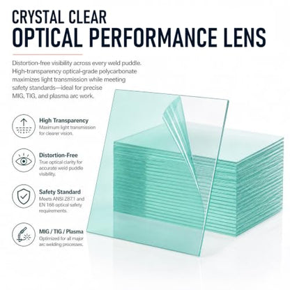 Welding Helmet Replacement Clear Lenses