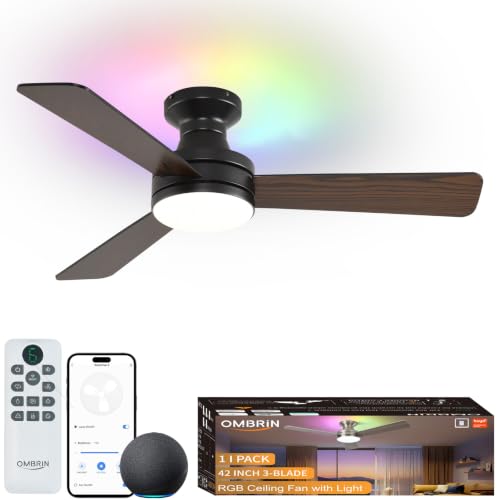 Smart RGB Ceiling Fans with Lights