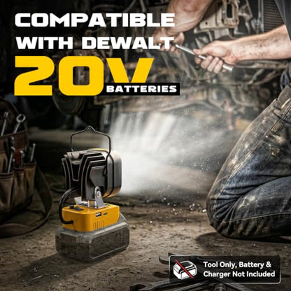 Portable Flashlight Cordless Jobsite Light 8000LM