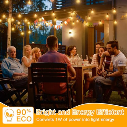 G40 String Lights Outdoor Plug in Patio Lights