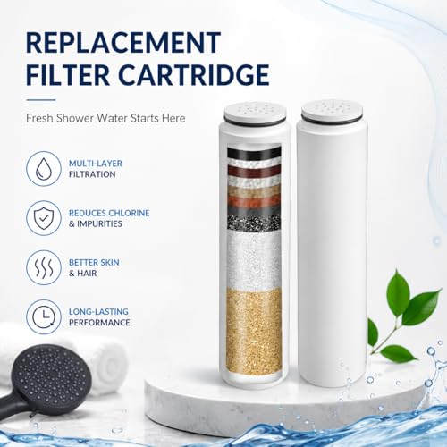 Replacement Shower Filter Cartridges Compatible with Cobbe Filtered Shower Heads