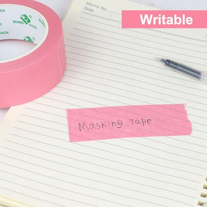 1.5 Inch Wide Masking Tape (Pink)