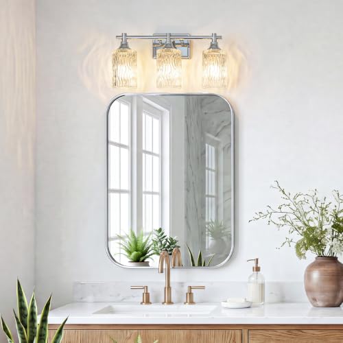 Modern 3 Light Bathroom Light Fixtures (Chrome / 3-light)