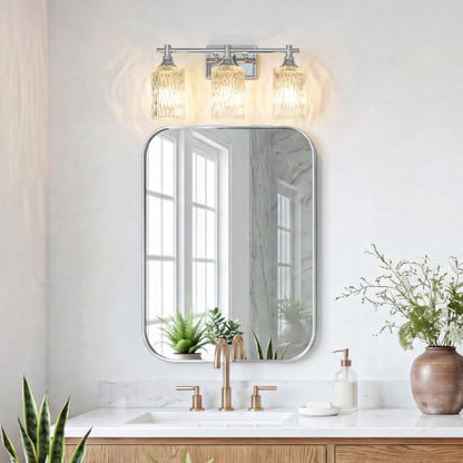 Modern 3 Light Bathroom Light Fixtures (Chrome / 3-light)