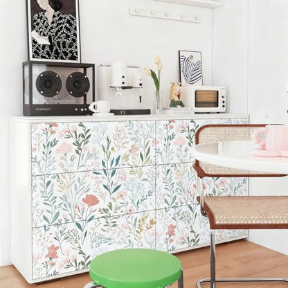 Floral Peel and Stick Wallpaper Peony Contact Paper Vintage Floral Wallpaper