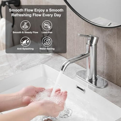 Bathroom Faucet (Polished Chrome)