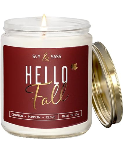 Fall Candles and Christmas Candles