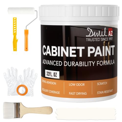 Cabinet Paint (Vanilla White / 32 Fl Oz (Pack of 1))