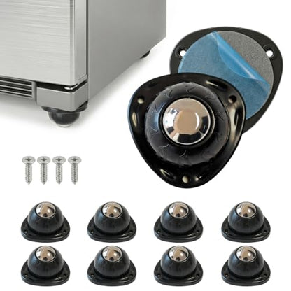 Self Adhesive Mini Caster Wheels for Storage Boxes & Trash Cans