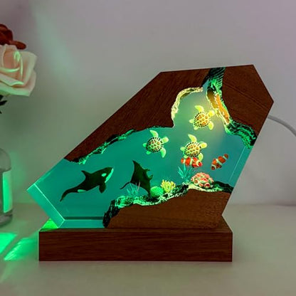 Flying Dragon Resin Lamp