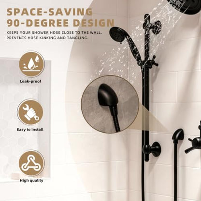 A725 Round Drop Ell Handheld Shower Wall Connector Replace for Moen