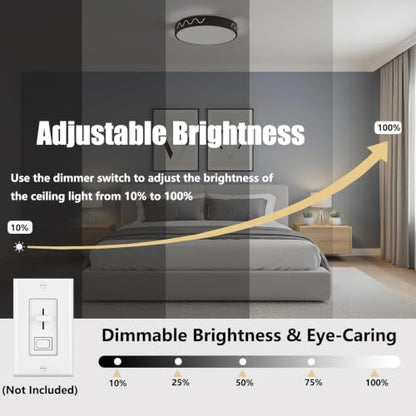 Modern Flush Mount LED Ceiling Light Fixture