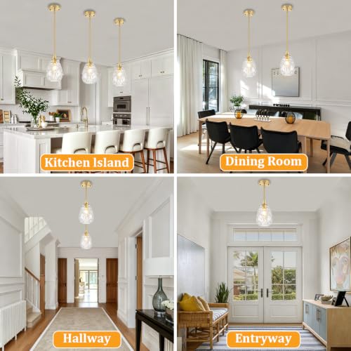 Glass Black Pendant Lights Kitchen Island