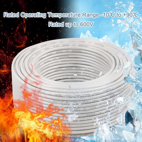 THHN Wire 14 Gauge 15FT (14 Gauge 15FT / White)