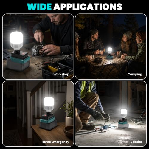 Cordless LED floodlight