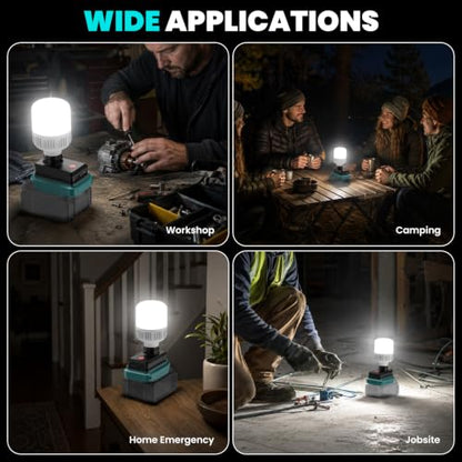 Cordless LED floodlight
