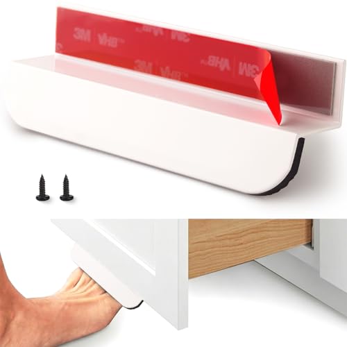 1 Pack Under Cabinet Foot Pull (White)