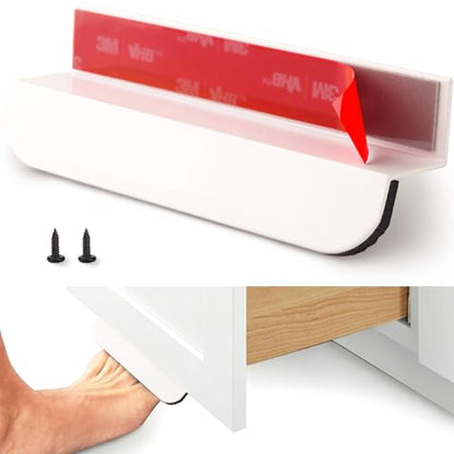 1 Pack Under Cabinet Foot Pull (White)