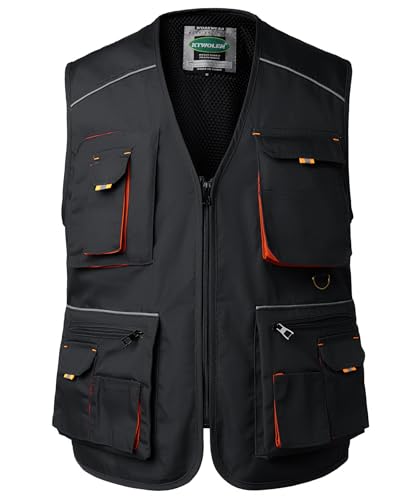 Tool Vest for Men Carpenters Safety Vests DIY Utility Construction Vests Multi