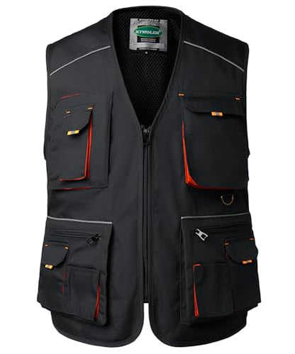 Tool Vest for Men Carpenters Safety Vests DIY Utility Construction Vests Multi