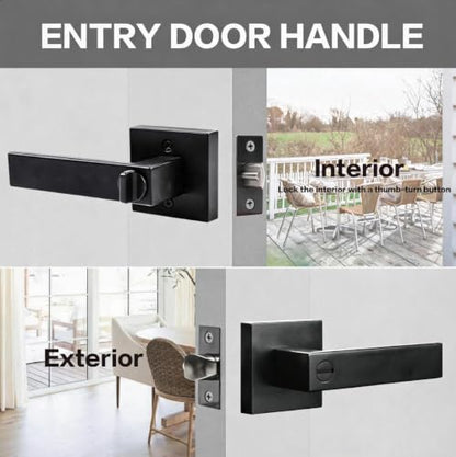 Door Handle Black Interior Door Knobs