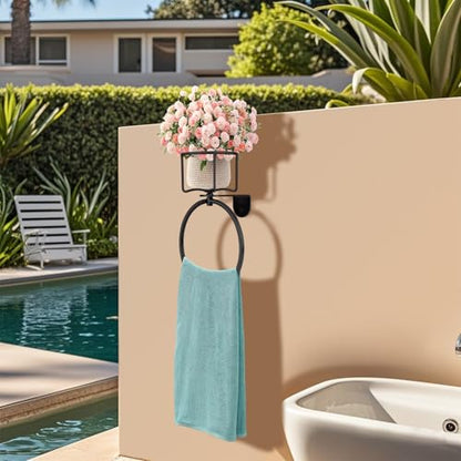 Towel Hook Bath Towel Ring with Shelf