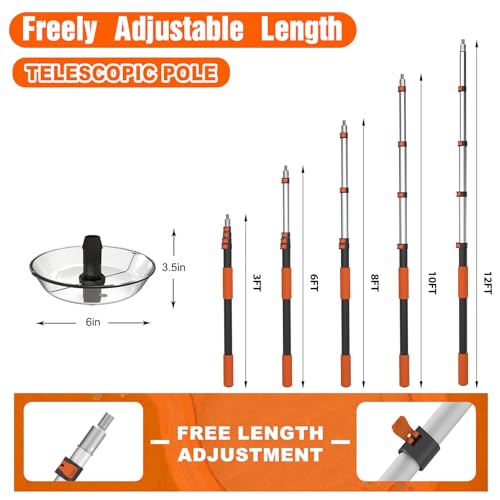 Light Bulb Changer for High Ceilings Reach
