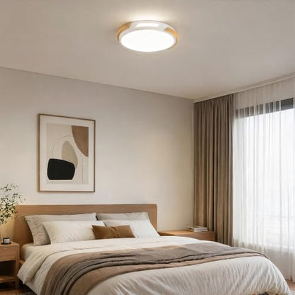 Modern Wood Dimmable Ceiling Light