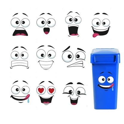 10 Pack Cute Toilet Lid Decal Sticker