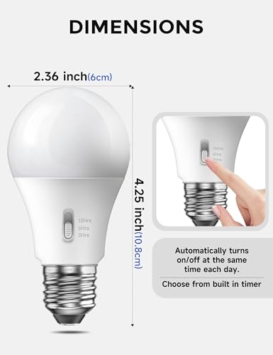 Timer Light Bulb 100W Equivalent