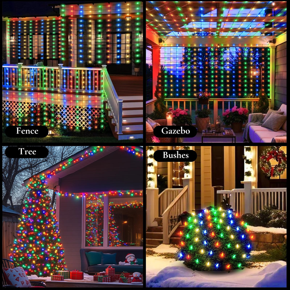 Christmas Net Lights Outdoor (Multi-2PCS)