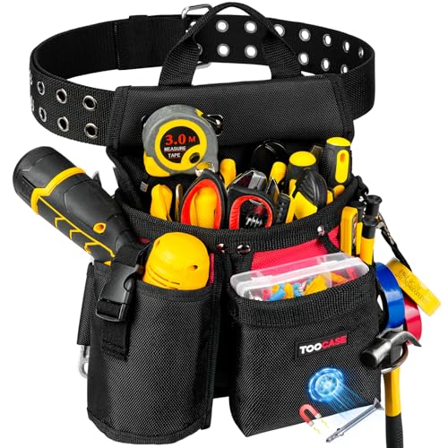 Tool Belt Pouch for Men with Drill Pocket