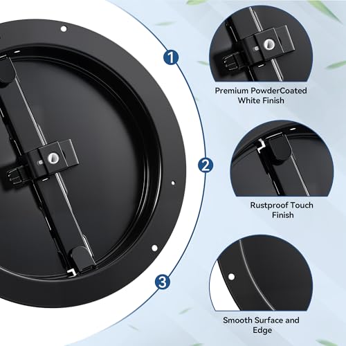 Ceiling Round Vent Cover HVAC Round Air Diffuser&Butterfly Damper