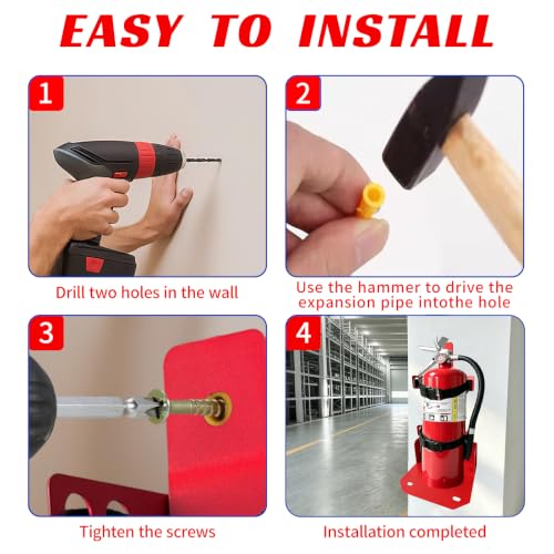 10 20LB ABC & CO2 Fire Extinguisher Mount