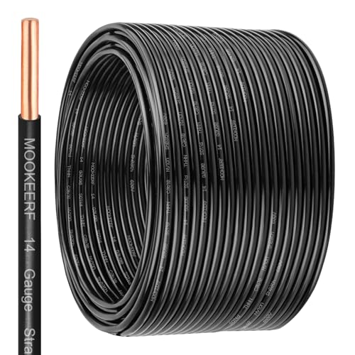 THHN Wire 14 Gauge 200FT (14 Gauge 200FT / Black)