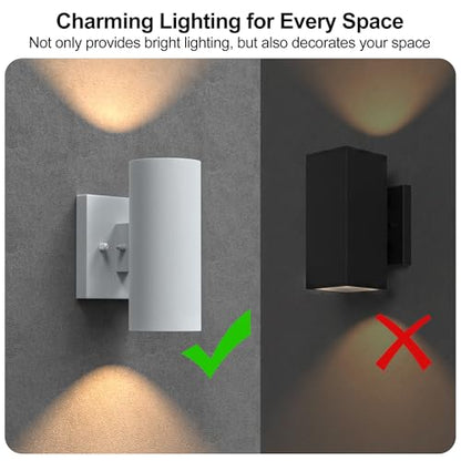 Aluminum Cylinder Up Down Lights