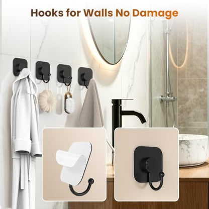4 Pack Heavy Duty Adhesive Hooks