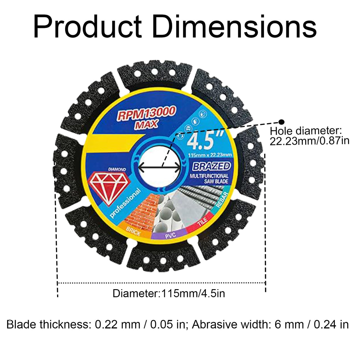 5 Pack Diamond Blades