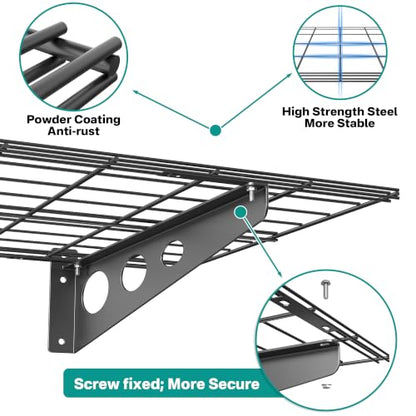 Wall Mounted Garage Wall Shelves
