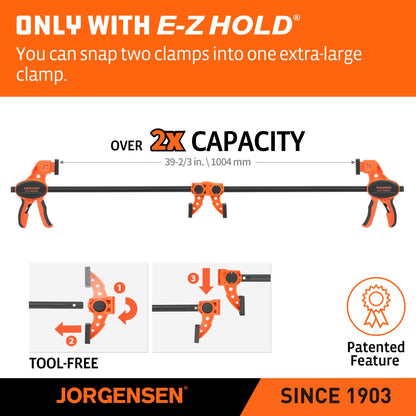 E-Z Hold 2-Pack 18" 300LBS Load Indicator Woodworking Bar Clamps (18 inch)