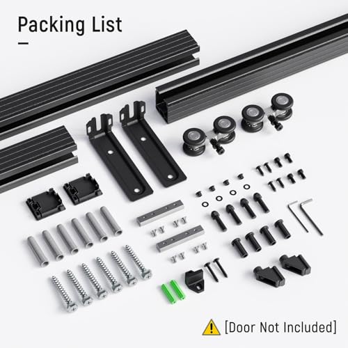 Ceiling Mount Box Rail Barn Door Hardware Heavy Duty Sliding Barn Door Track