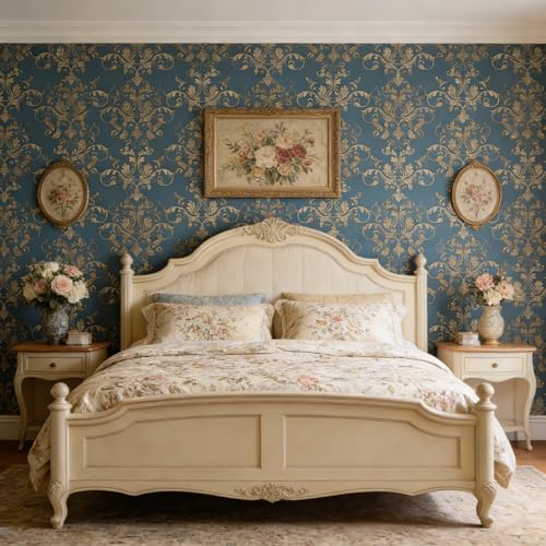 Vintage Damask Peel and Stick Wallpaper