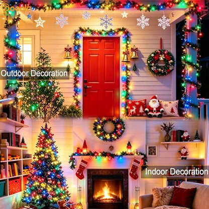 Clear Wire LED String Lights Indoor Christmas Lights Battery Powered